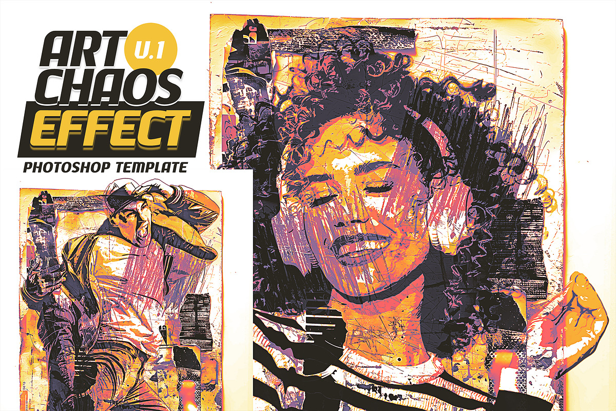 Art Chaos Photoshop Effect, a Brushes & More by iHemalaya (Photo 1 of 3)
