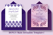 The Purple Wedding Invitation Suite, an Invitation Template by Knotted Design (Thumbnail 4 of 6)