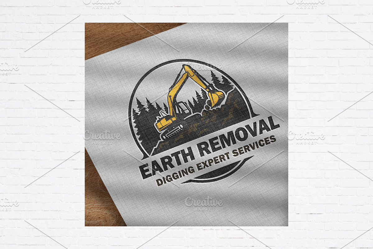 Heavy Equipment Logo Template, a Transportation Illustration by Guavanaboy (Photo 2 of 3)