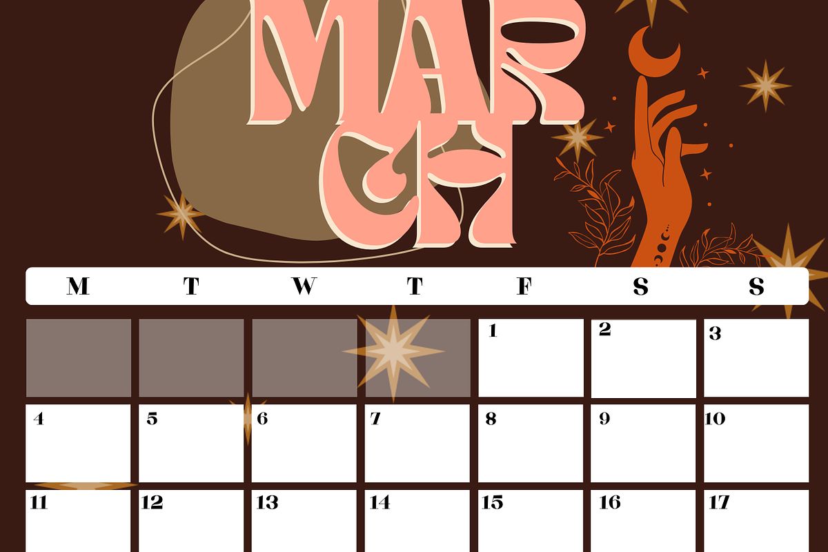 Boho Style 2024 Calendar, a Design Template by The Lone Crowd (Photo 4 of 7)