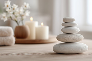 Peaceful arrangement of stacked, a Beauty & Fashion Photo by MistyDay