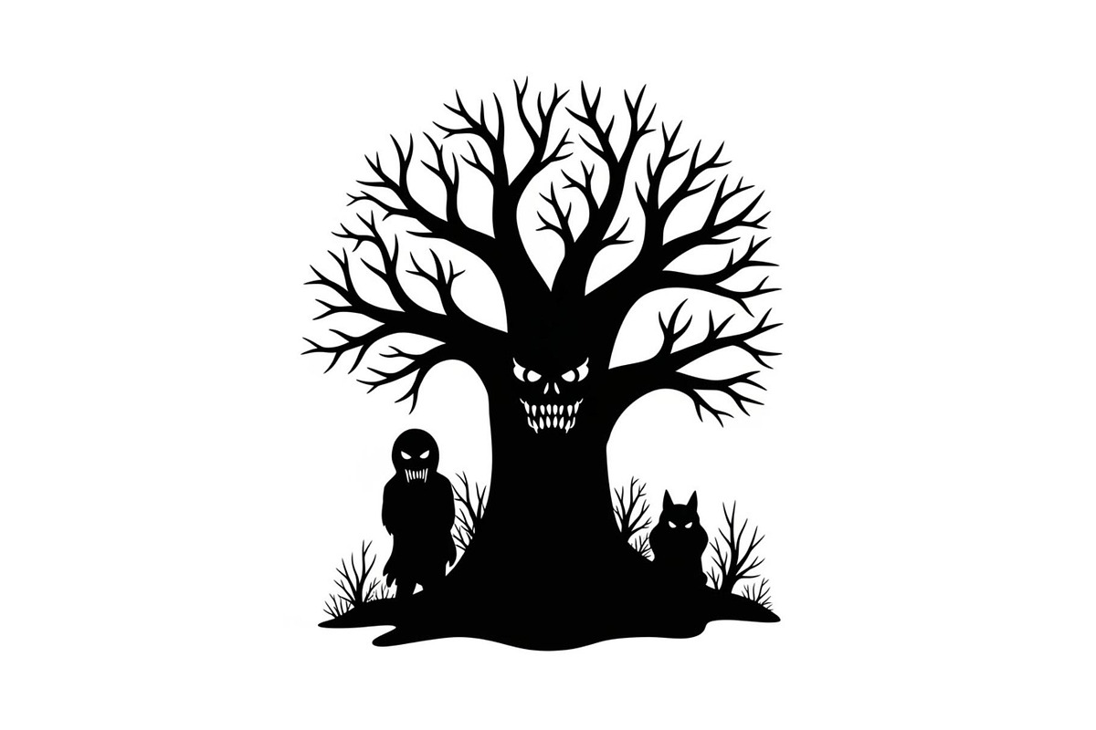 Dark Halloween Forest Design, a Graphic by BIPLOB EXPERT (Photo 3 of 13)