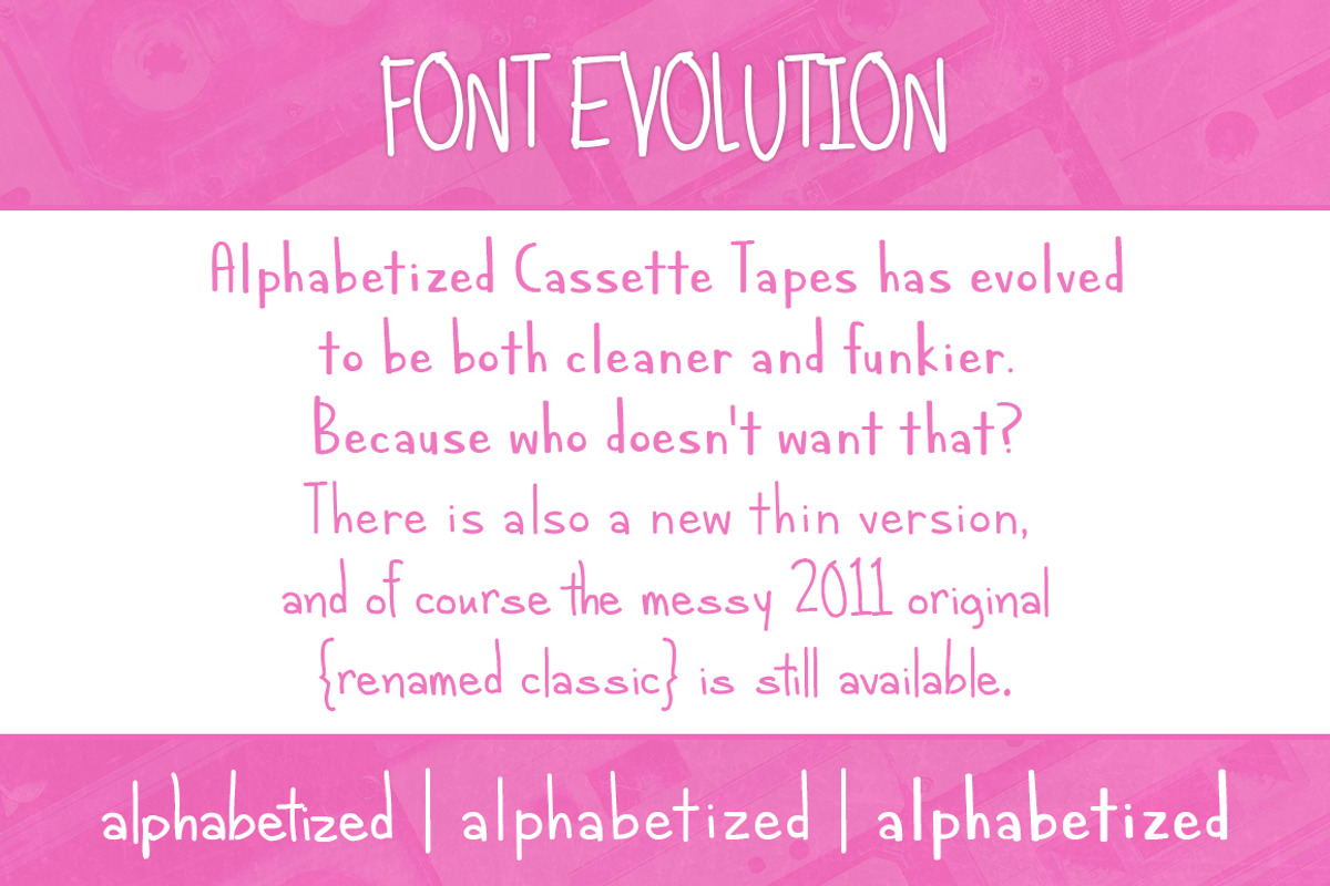 Alphabetized Cassette Tapes Family preview 4