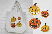 Retro Halloween clipart set, a Seasonal Illustration by Paper Cherry (Thumbnail 26 of 27)