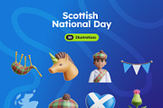 Scottish National Day 3D Icons, an Object 3D Model by Rakata Studio (Thumbnail 7 of 7)