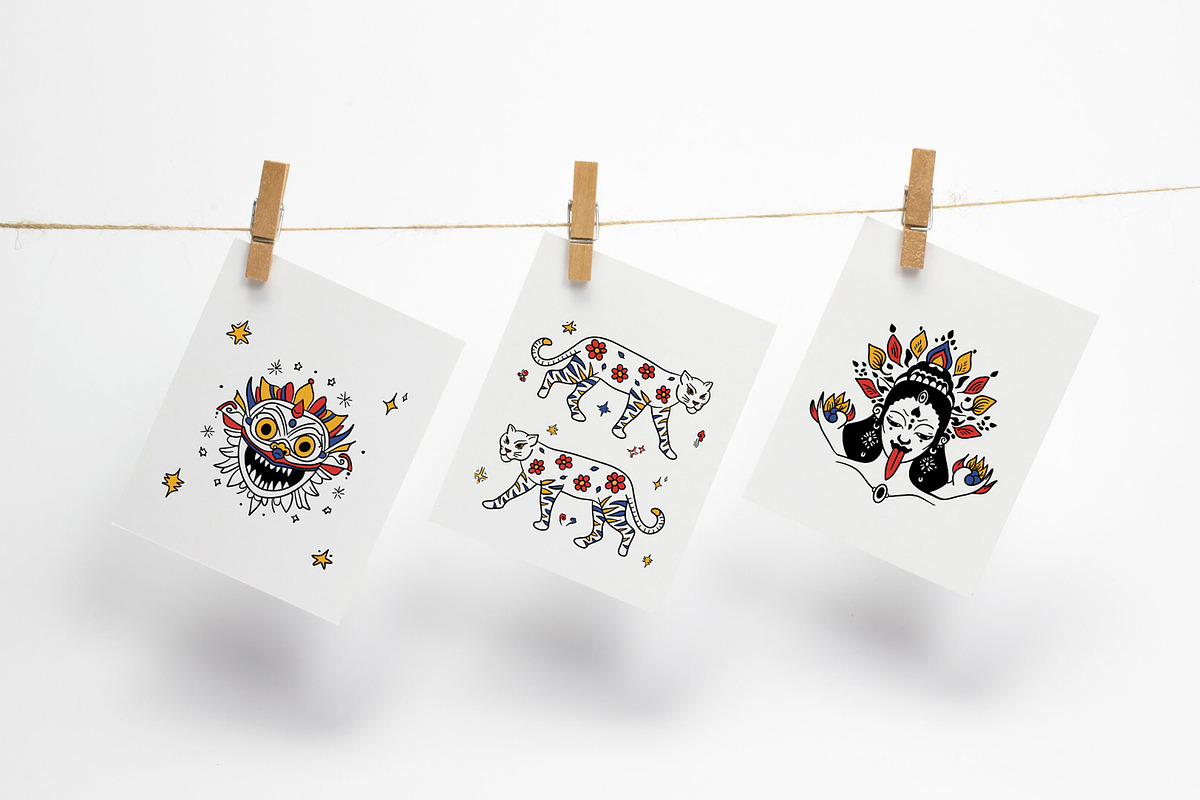 Asian Trip Bundle, a Decorative Illustration by Mariia Kovalchuk (Photo 5 of 16)