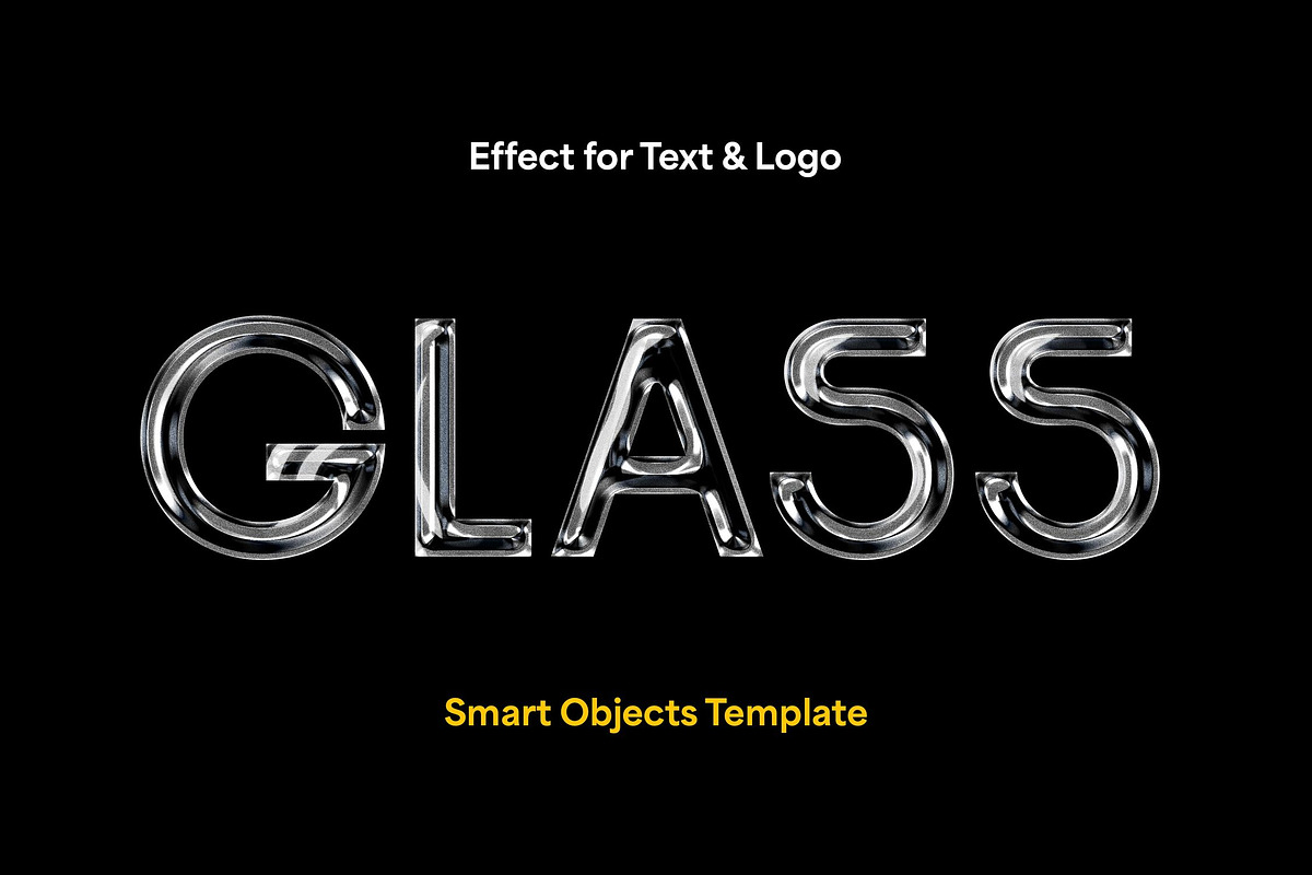 Glass Text & Logo Effect, a Layer Style Add-On by Design Squad (Photo 1 of 4)