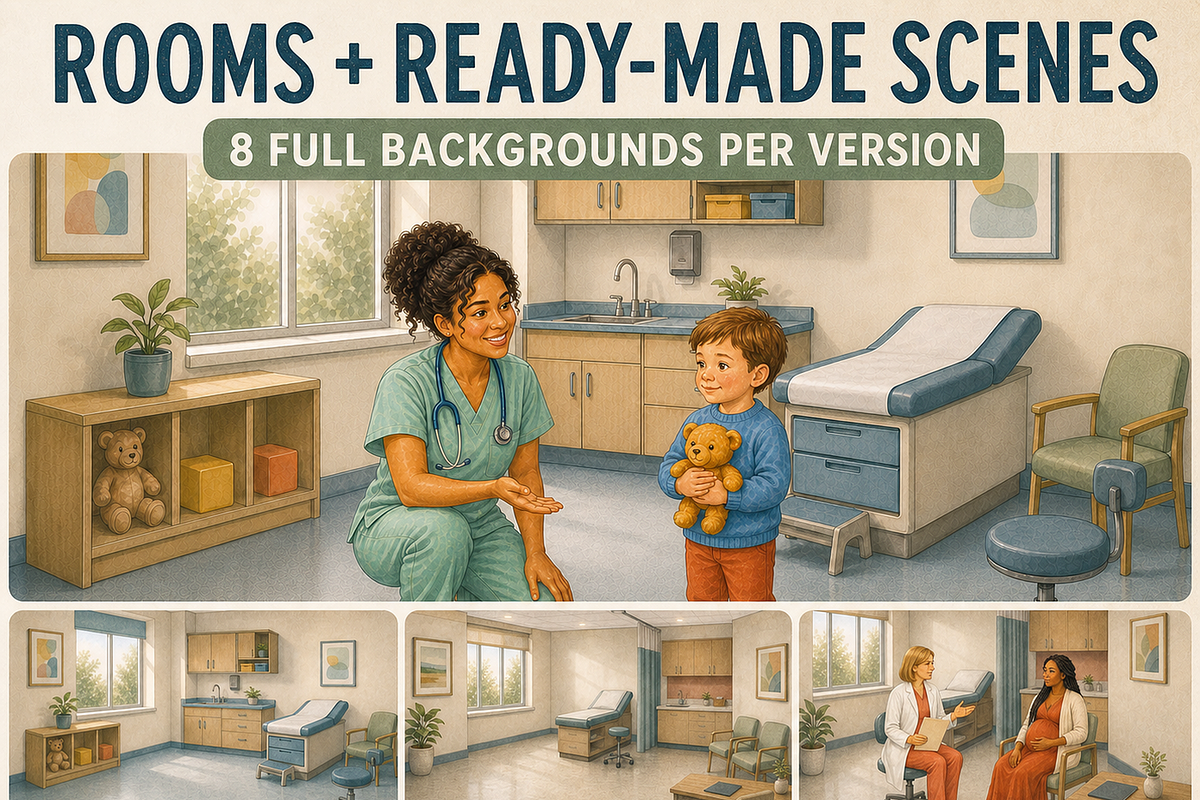 Pediatric Maternity Care Clipart, an Object Graphic by KamimiArt (Photo 4 of 6)
