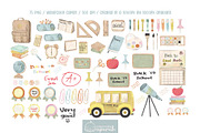 Back to School Watercolor Clipart, an Education Illustration by creationsbyapuruh (Thumbnail 4 of 8)