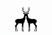Majestic Deer Forest Silhouettes, an Illustration by hafijul (Thumbnail 5 of 7)