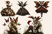 HAZARDOUS CARDS FAIRY CLIPART PACK, a Person Illustration by Daring Digies (Thumbnail 5 of 10)