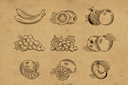 Vintage Fruits and Vegetables, an Object Graphic by ConceptCafe (Thumbnail 6 of 7)