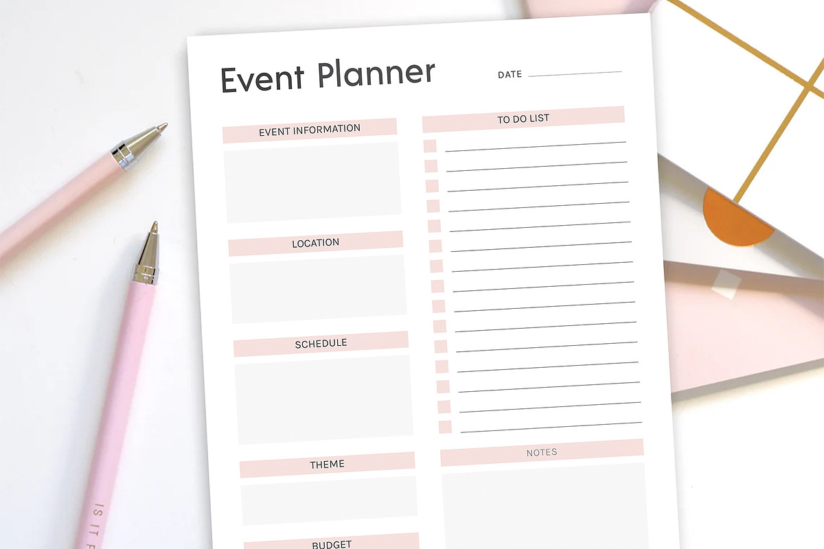 Event Planner, a Stationery Template by DesignDevisers (Photo 5 of 10)