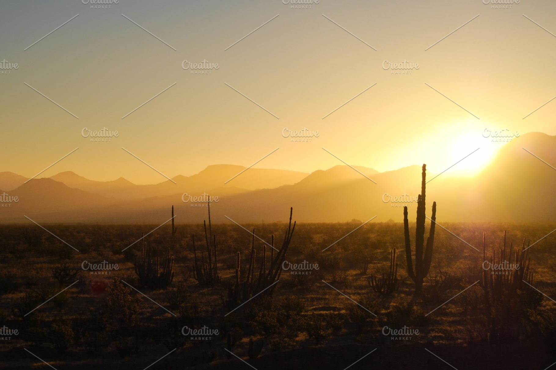 Sunrise Over the Desert, a Nature Photo by GHIO