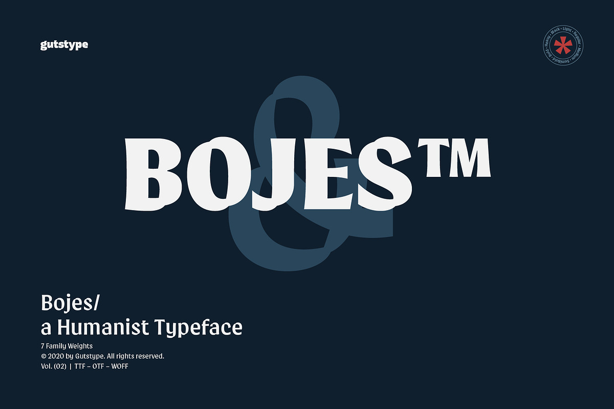 Bojes Typeface