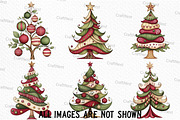 Whimsy Christmas Tree Clipart, an Illustration by Craft Nest (Thumbnail 3 of 6)