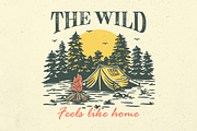 The Wild Feels Like Home, a Seasonal Illustration by Mangustudio (Thumbnail 1 of 3)