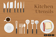 31 Kitchen Utensils Vector, an Object Graphic by Cubicthemes (Thumbnail 1 of 3)