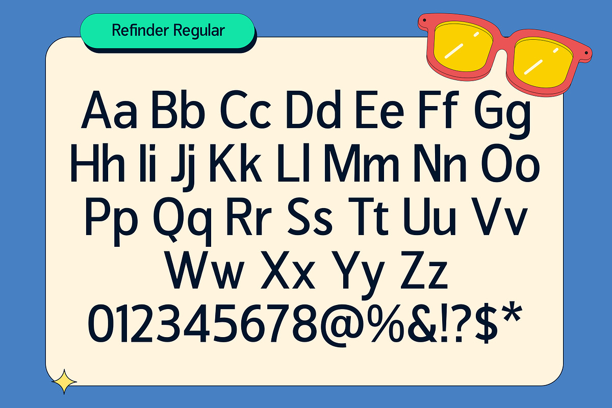 Refinder, a Sans Serif Font by Graptail (Photo 14 of 14)