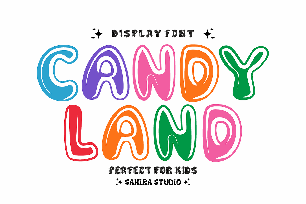 Bounce Bangke - Fun Bouncy Kids Font, a Handwritten Font by Sahira Studio (Photo 3 of 4)