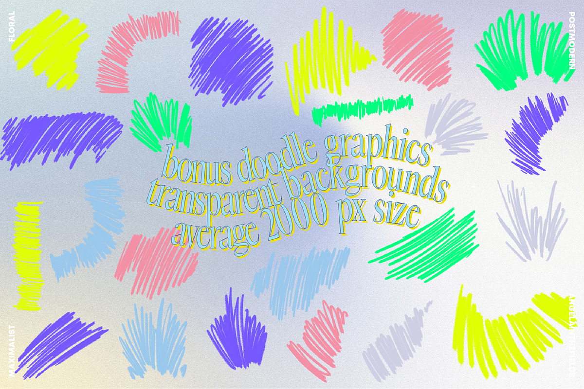 80s Floral Clipart + Bonus, an Object Illustration by angelainthefields (Photo 10 of 12)