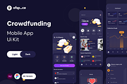 Crowdfunding Mobile App UI Kit, an App Template by Ofspace Digital Agency (Thumbnail 1 of 4)