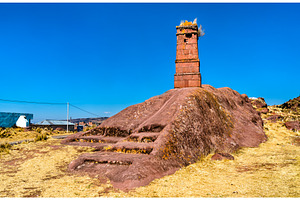 Historical Tower at Aramu Muru in, an Architecture Photo by Leonid Andronov