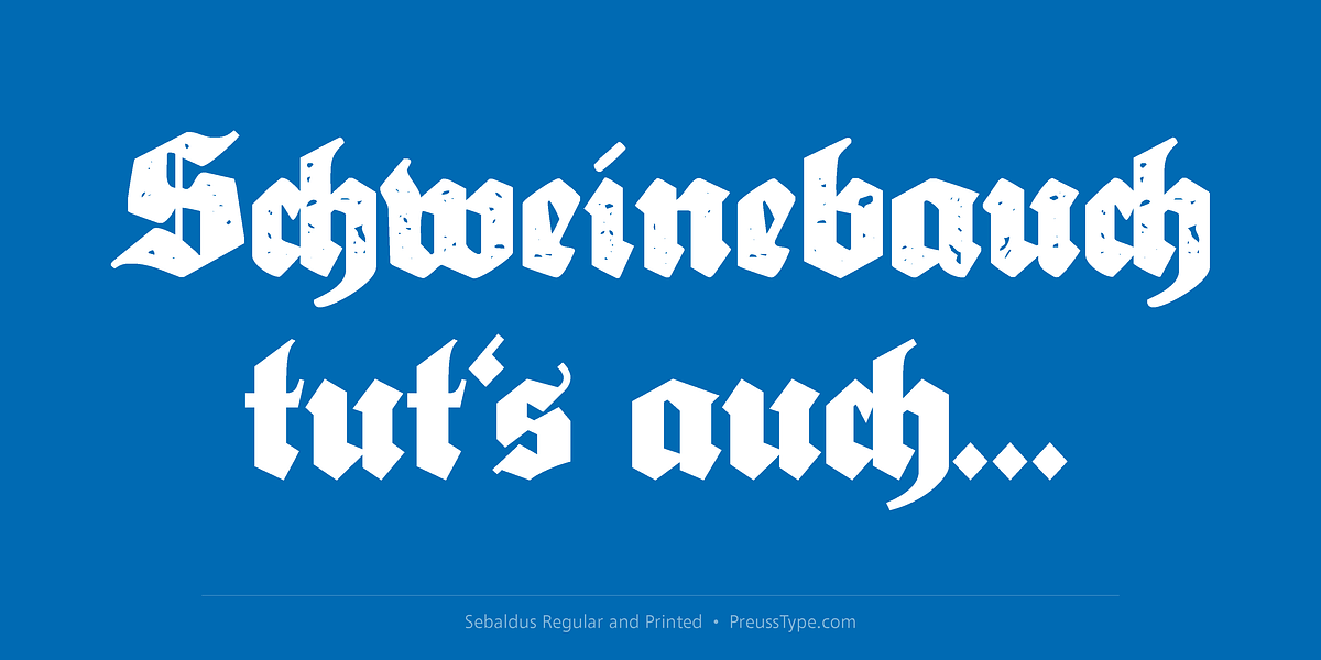 Sebaldus, a Blackletter Font by preussTYPE (Photo 6 of 8)