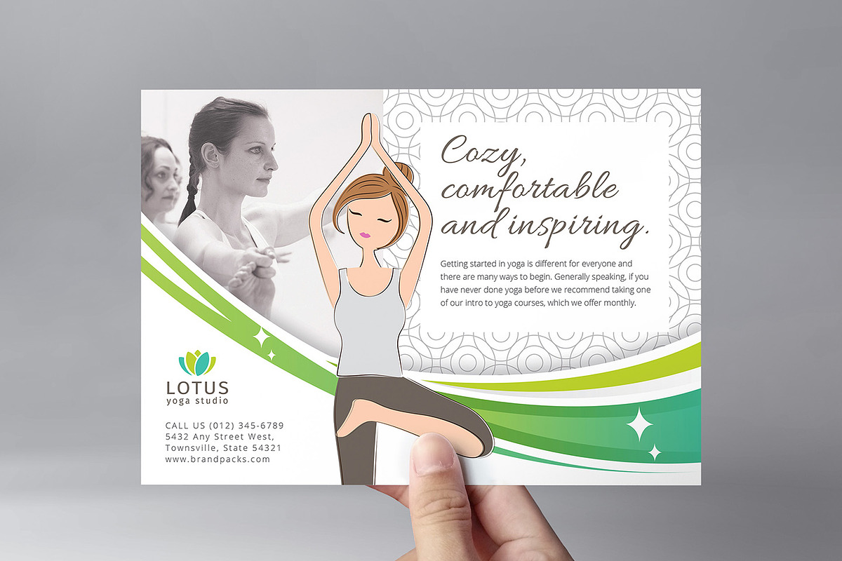 Yoga Studio Templates Pack, a Flyer Template by BrandPacks (Photo 5 of 14)