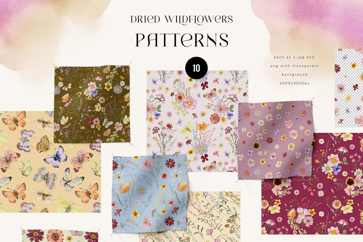 Dried Wildflowers - watercolor flora, an Illustration by SunnyAfternoons (Photo 11 of 15)