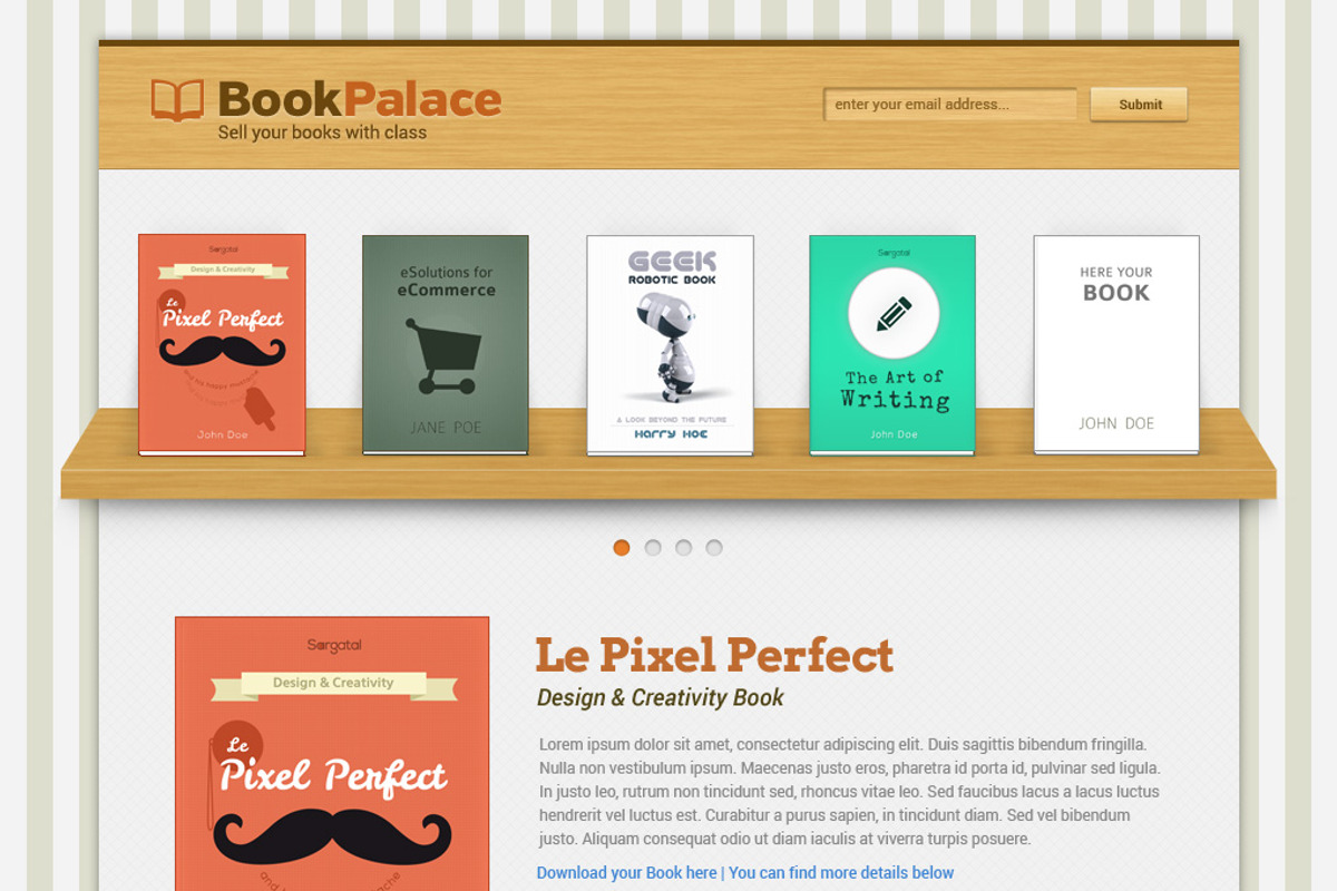 Book Palace Website, a Landing Page Template by Sargatal (Photo 1 of 5)