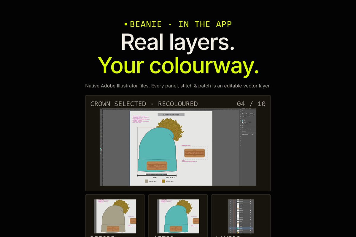 Hat Template - Beanies, a Hat Mockup by Template Haven (Photo 4 of 16)