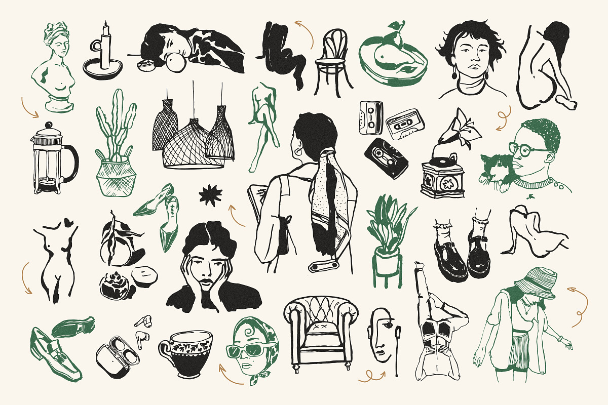 Modern Art Illustrations, an Object Graphic by iStar Design (Photo 7 of 13)