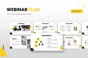 Webinar Plan - Google Slide, a Presentation Template by AQR Studio