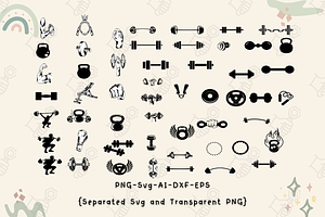 Gym Equipment Svg, Gym Svg, Gym Icon