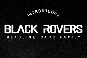 Black Rovers - Headline Sans Family, a Sans Serif Font by Pandanwangi (Thumbnail 1 of 10)