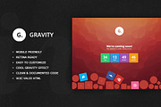 Gravity - Interactive Coming Soon, a HTML Template by Nobrand (Thumbnail 1 of 5)