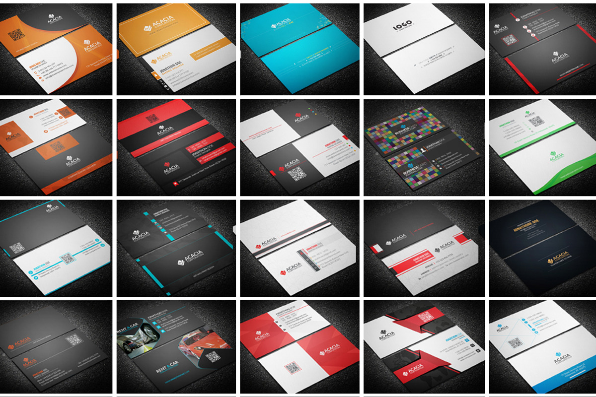 100 BUSINESS CARD (BUNDLE) ONLY $39, a Business Card Template by DesignGhar (Photo 2 of 6)
