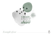 Abstract Watercolor Shapes | Green, a Texture Illustration by agarimoestudio (Thumbnail 8 of 9)