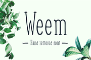 Weem Hand Lettered Font, a Serif Font by Wild Ones (Thumbnail 1 of 8)