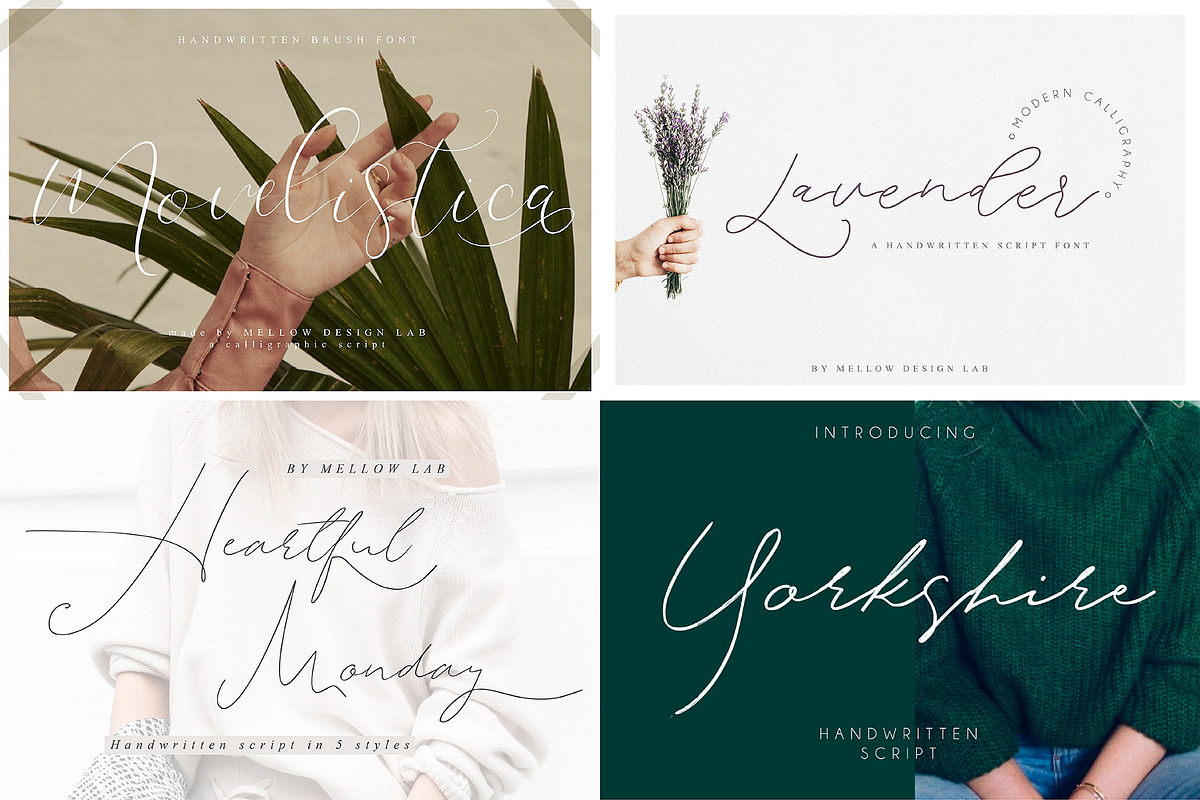 Modern Script Font Bundle, a Script Font by Creamy Script (Photo 3 of 30)