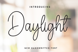 Daylight Script Font