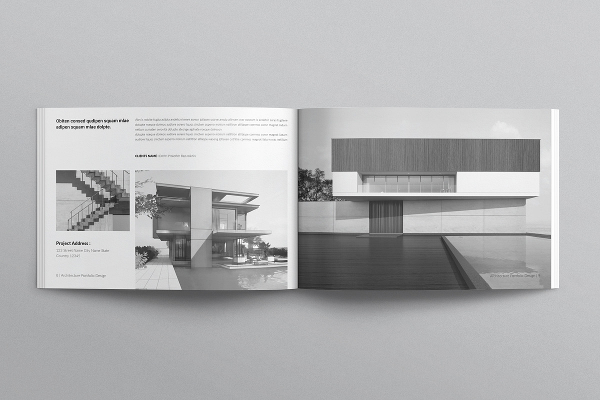 Architecture Portfolio Brochure, a Brochure Template by E-Type (Photo 4 of 8)