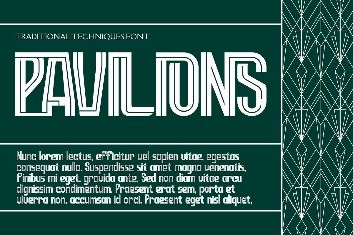TRADITIONAL TECHNIQUES - SPORT FONT, a Sans Serif Font by 177Studio (Photo 4 of 8)