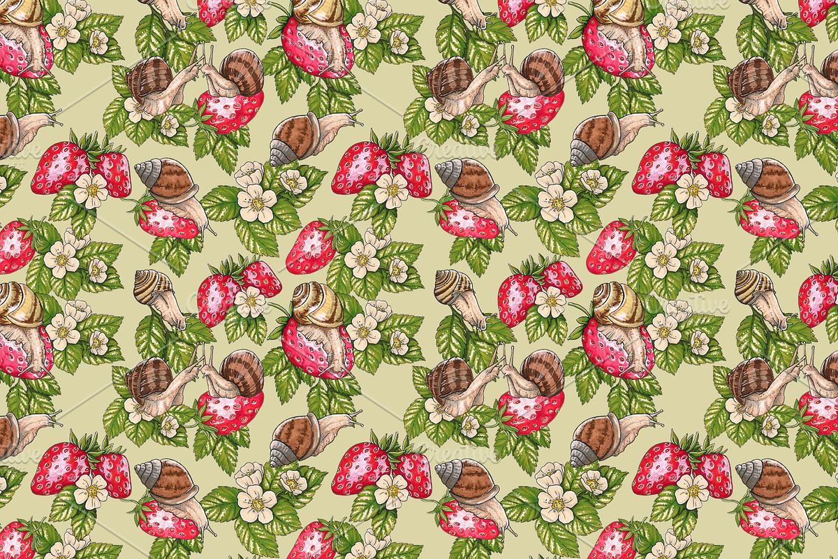 Happy snails (marker collection), a Pattern Graphic by 4erta (Photo 2 of 4)