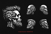 10 Bundle Dark Art Skull Machine, an Illustration by Morspective (Thumbnail 5 of 7)