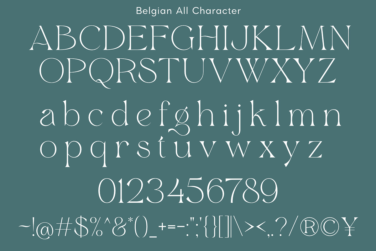 Belgian | Stylish Beautiful Serif, a Serif Font by Sealoung (Photo 15 of 17)