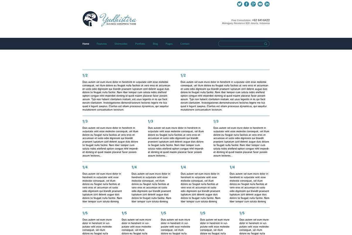 Yudhistira - Multi-Purpose PSD Theme, a Websites & App Template by Tetuko Themes (Photo 3 of 5)