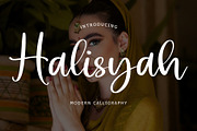 Halisyah Modern Script Font, a Script Font by Giant Design (Thumbnail 1 of 10)