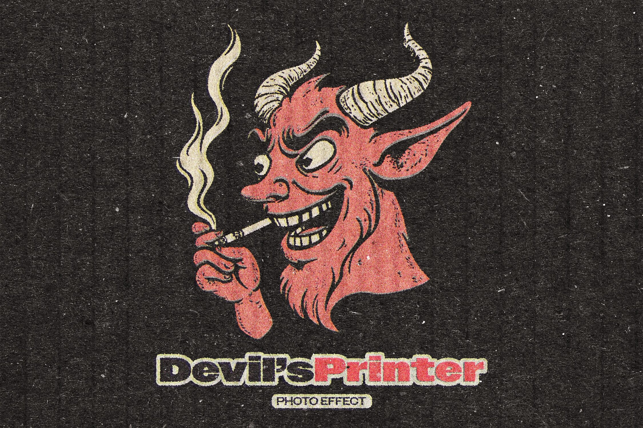Devil's Printer Design Effect, a Layer Style Add-On by Design Squad